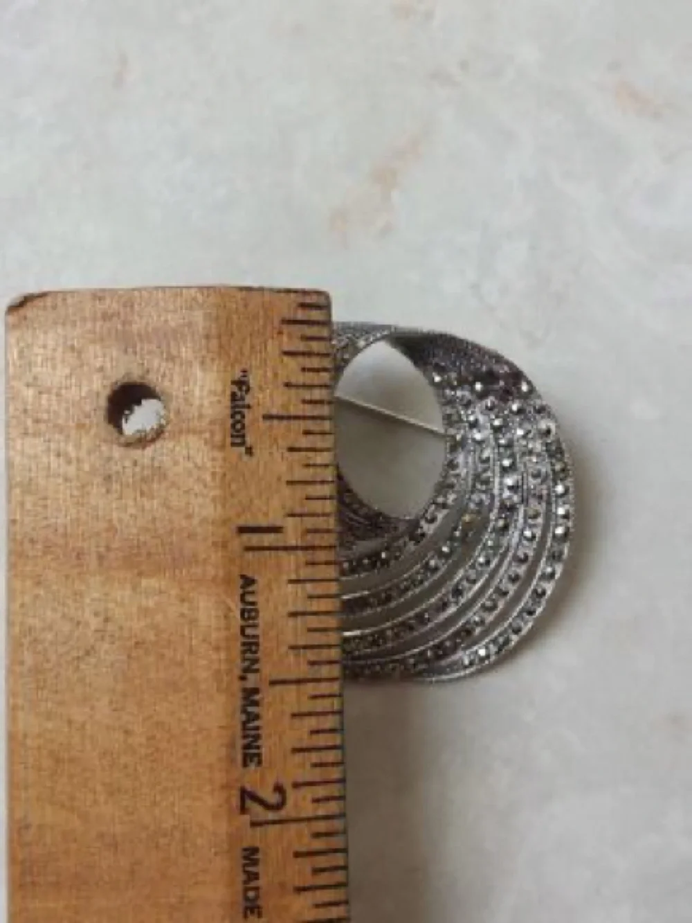 Silver Sparkly Brooch